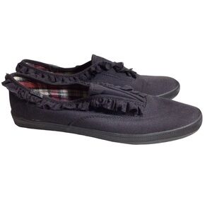 Keds Women's Black Ruffle Champion Shoes SIZES NWOB WF40879
